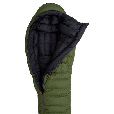 SPACÁK HORIZONT 1400 riffle green/black + VLOŽKA MERINO