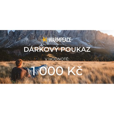 DÁRKOVÝ POUKAZ WARMPEACE   1 000,-