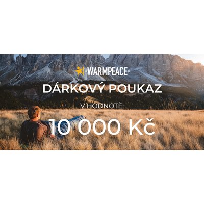 DÁRKOVÝ POUKAZ WARMPEACE  10 000,-